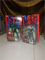 2 NOC Marvel Spider-man Toybiz Action Figures