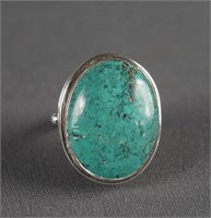 925 Silver and Turquoise Ring Size 7 1/2