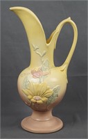 Hull Pottery Magnolia 13 1/2in Ewer Vase No. 18