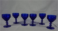 Cobalt Blue 4" Wine Goblet Set of 6