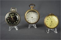 2 Elgin and 1 Westclox Scotty Pocket Watches