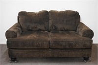 Ashley Dark Brown Love Seat Sofa