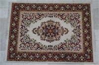 5 ft 7 in by 7 ft 6 in  Red Beige Weaved Area Rug