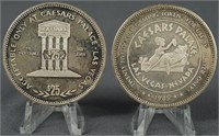 2 1985 1.5oz Silver Caesars Palace $25 Game Tokens