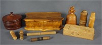 Collection of Wood Accessory and Trinket Boxes