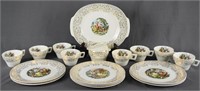 Vintage Sebring Chantilly 17 Piece China Lot