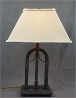 Bent Metal Rectangular Table Lamp
