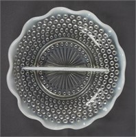 Fenton French Opalescent Hobnail Divided Dish