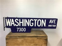 Original American Enamel Double Sided Street Sign