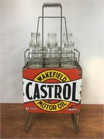 Original Wakefield Castrol Rack + 6 Embossed Botts