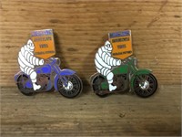 Michelin Motorcycle badges x 2