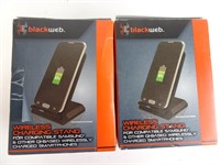 2 Blackweb Wireless Chargers for Qi Enabled