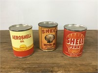 3 Shell Reproduction Tins