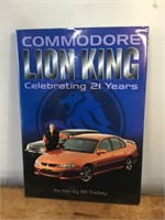 Peter Brock signed Commodore Lion King Book