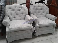2 upholstered chairs