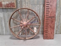 Iron wheel, 16.5" across