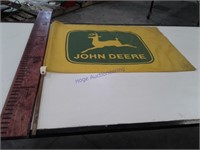 1980"s John Deere Dealer flag & pole