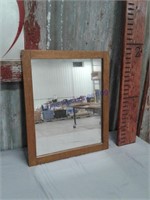 Mirror w/wood frame