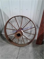 Iron wheel, 28" across