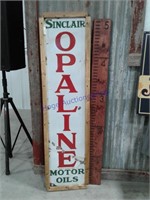 Sinclair Opaline Motor Oils porcelain sign
