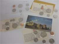 Four RCM Canada Proof LIke Coin Sets - 1970-1973