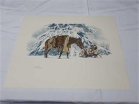 Signed Paul Calle Native American Gilcee Print