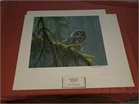 Mill Pond Press Robert Bateman spotted owl