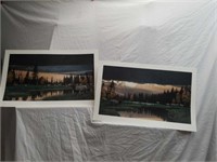 2 Signed Rod Frederick Before the Storm Prints