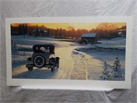 Signed William S. Phillips Christmas Leave Print