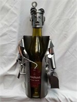 Unique H & K Sculptures Steel Doctor Wine Caddy