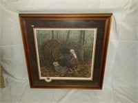 Beautiful Framed Signed & Numbered Turkey Print