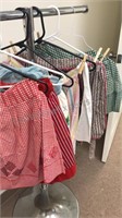 Collection of vintage handmade aprons