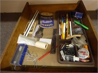 Wood drawer w/ contents