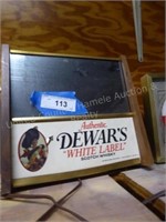 Dewar's whiskey light - works