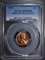 1972 LINCOLN CENT PCGS MS65RD
