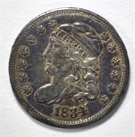 1834 CAPPED BUST HALF DIME, XF