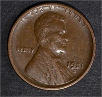 1921-S LINCOLN CENT XF