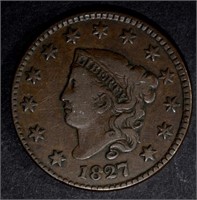 1827 LARGE CENT CHOICE VERY FINE