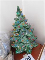 Ceramic lighted Christmas tree
