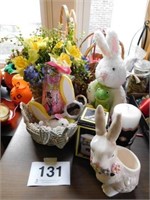 Easter: ceramic bunny - soft bunny - bunny