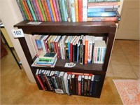 Resin bookshelf, 30"W x 10"D x 33"H
