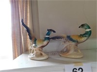 Set of pheasant figurines marked TK4535