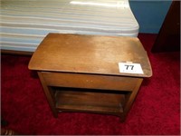 Bedside table w/ drawer, damage to top, 24" x 13