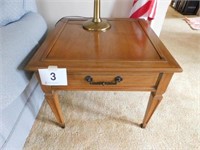 Square end table w/ drawer, Hekman Lexington, NC,