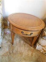 Round side table w/ drawer, Hekman, Lexington, NC,