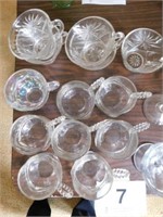 Assortment of various clear cups - etc.