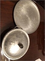Aluminum Covered Casserole and Tray