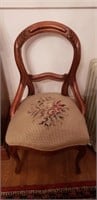Guest Chair with Needlepoint Seat