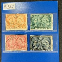 1897 Canada Stamps #51 to #54 - Used 1-5 Cents