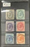 1897 - 1898 Canada Stamps #66-#72 Maple Leaf Issue